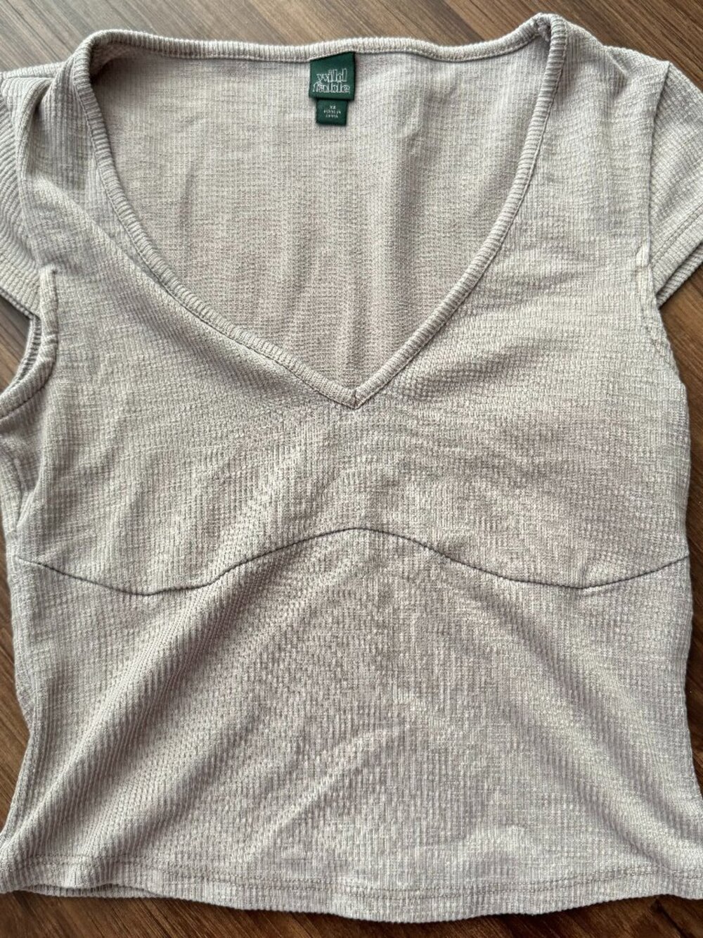 Wild Fable Grey Short Sleeve Top
